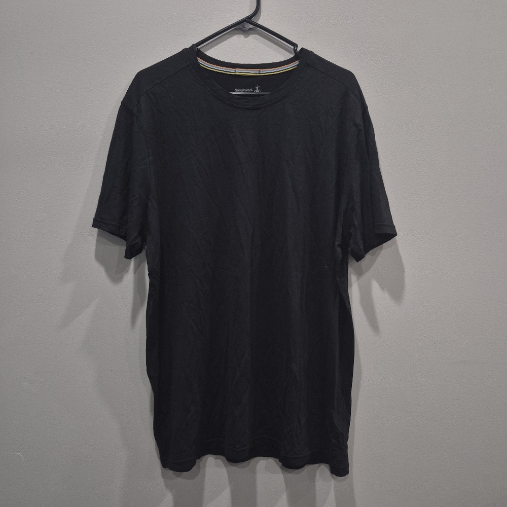 Smartwool Men's Short Sleeve Merino Wool Shirt Black